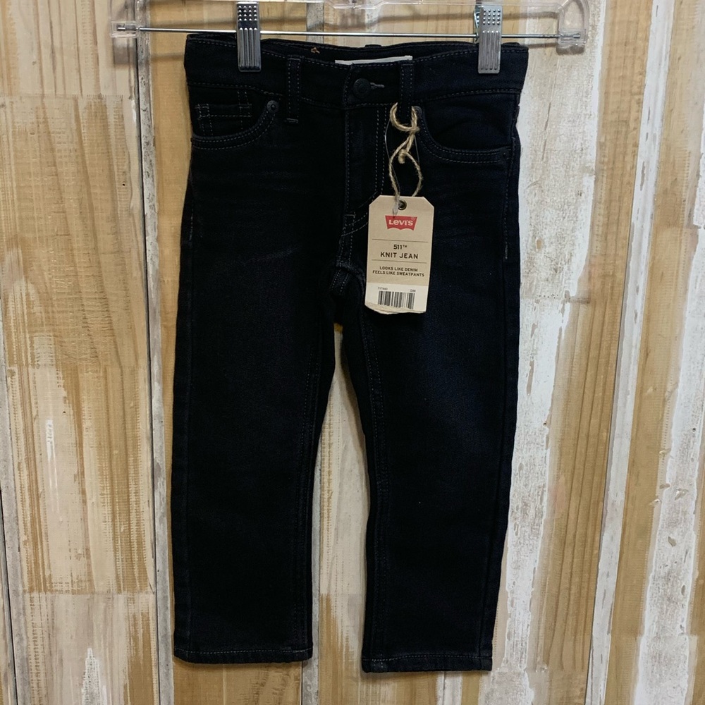 NWT Boys Black Levi Jeans Size 2T